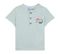 Dinosaur striped T-shirt Sage 6 months