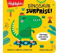 Dinosaur Surprise! : Dino Book with Peekaboo Flaps and Mirror, Pop-Up Dinosaur Board Book for Babies and Toddlers to Laugh, Play and Build Fine Motor Skills
