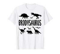 Dinosaur T Rex Brody Brodysaurus Boys Dino Name T-Shirt