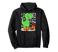 Dinosaur T-Rex Dino Christmas Lights Funny Men Boy Kids Xmas Pullover Hoodie