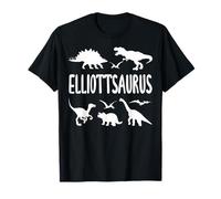 Dinosaur T Rex Dino Elliott Elliottsaurus Boys Name T-Shirt