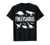 Dinosaur T Rex Finley Finleysaurus Boys Dino Name T-Shirt