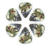 Dinosaur T-Rex Guitar Picks 6 Pack Thin Medium Heavy Thickness Guitars Pick For Acoustic Electric Guitar Ukulele Bass 0.96mm