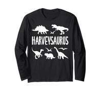 Dinosaur T Rex Harvey Harveysaurus Boys Dino Name Long Sleeve T-Shirt
