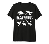 Dinosaur T Rex Harvey Harveysaurus Boys Dino Name Premium T-Shirt