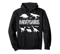 Dinosaur T Rex Harvey Harveysaurus Boys Dino Name Pullover Hoodie