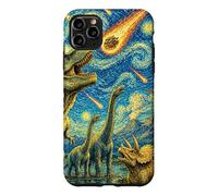 Dinosaur T-Rex In Meteor Starry Night Prehistoric Extinction Case for iPhone 11 Pro Max