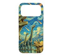 Dinosaur T-Rex In Meteor Starry Night Prehistoric Extinction Case for iPhone 17 Pro Max