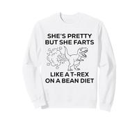 Dinosaur T Rex Sarcastic Bean Diet Humor for men women Sweatshirt
