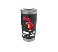 Dinosaur T-Rex Short Arms - Now I Am Unstoppable Stainless Steel Insulated Tumbler