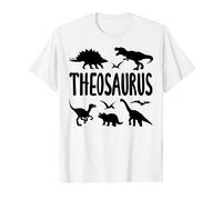 Dinosaur T Rex Theo Theosaurus Boys Dino Name T-Shirt