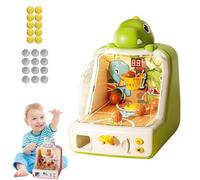Dinosaur Tabletop Basketball Shooting Game Toy, Dinosaur Sports Machine, Electronic Arcade Shooting Machine With Score Display, Lights & Sounds, Mini Balls and Coins for All Ages (Dinosaur)