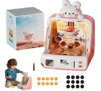 Dinosaur Tabletop Basketball Shooting Game Toy,Electronic Arcade Shooting Machine with Score Display,Mini Balls & Coins,Kids Arcade Basketball Game Set With Music & Light,Basketball Hoop Sport Toy (C)