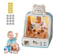 Dinosaur Tabletop Basketball Shooting Game Toy, Electronic Mini Arcade with Score Display, Lights & Sounds, 10 Balls & Tokens, Indoor Desk Game for Kids & Families (Bear)