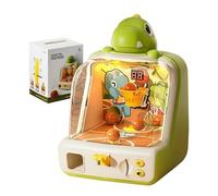 Dinosaur Tabletop Basketball Shooting Game Toy for Kids, Electronic Arcade Shooting Machine, Electronic Desk Arcade Shooting Machine with Score Display for Boys & Girls (#C,Battery)