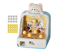 Dinosaur Tabletop Basketball Shooting Game Toy for Kids-Electronic Arcade Shooting Machine with Score Display, Mini Balls & Coins, Indoor Sports Toy for Boys Girls Desktop Play Gifts (Blue Bear)