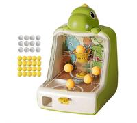 Dinosaur Tabletop Basketball Shooting Game Toy for Kids-Electronic Arcade Shooting Machine with Score Display, Mini Balls & Coins, Indoor Sports Toy for Boys Girls Desktop Play Gifts (Green Dinosaur)