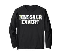 Dinosaur Tees for Kids - Dinosaur Expert Funny Dino T Rex Long Sleeve T-Shirt