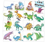Dinosaur Temporary Tattoos for Kids Girls Boys Birthday Party Activities 104pcs