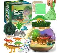 Dinosaur Terrarium Kit - Dinosaur Container Set for Kids of Dinosaur Toys | Educational Science Kit for Arts and Crafts Making | Handmade Activities Manua
