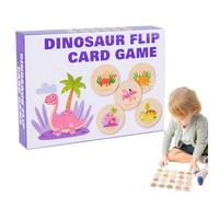 Dinosaur Theme Educational Set - Association Tray, Awakening Logic Preschool Visual Recognition Toy, Memory Activity for , Dice