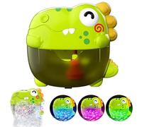 Dinosaur-Themed Automatic Bubble Bath Toy, Dinosaur Baby Bath Toys Light Up Bath Bubble Machine with Music, Bathtime Bathtub Toys Automatic Bubble Maker Gift for Toddler Boys Girls Birthday