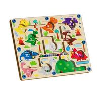 Dinosaur Themed Color And Number Maze Educational Toy For Toddler And Preschoolers Counting Puzzle Game