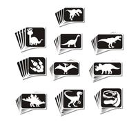 Dinosaur themed Glitter Tattoo Stencils - Perfect for kids temporary tattoos for Dinosaur birthday parties and events