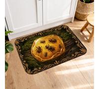 Dinosaur-Themed Kitchen Mats for Floor, Ancient Style Soft Rugs, Autumn Cushioned Comfort Washable Decor Mats for Kitchen Sinks Laundryroom Bathroom 16x24 Inch