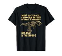Dinosaur Thesaurus - Paleontologist Dino Adult Dinosaur T-Shirt