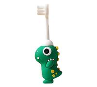 Dinosaur Toothbrush: Bristle Texture, Child Size Head, Non-slip Handle, Comfortable Grip Design | For Daily Brushing, Home Bathroom Hygiene Practice,
