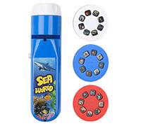 Dinosaur Torch and Projector for Kids Ages 3+,Ideal Christmas Stocking Fillers Birthday Gifts for Boys Girls,3 Discs 24 Images,Cool Educational Dinosaurs Toys,Kids Torch Toy Night Light (Seaworld)