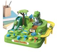 Dinosaur Toy Car - Train Sliding Adventure Game | Christmas Theme Racing for Kids Boys Girls Floor Play Home School Kindergarten Birthday Interactive Educational Dinosaur Set