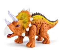 Dinosaur Toy Walking Triceratops with Lights and Sounds Walking Dinosaur Moving with Automatic Movement Realistic Verses and Sound Effects Game Dinosaurs TRex Tyrannosaurus (TRICERATOPE)