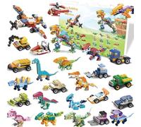 Dinosaur Toys 24 Days Dinosaur Advent Calendar with Interative Accessories Lifelike Advent Calendar 2025 for Children Dinosaurs Lovers Christmas Gifts (Set D)