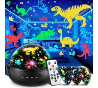 Dinosaur Toys for Boys | 3HD Films & 31 Colors &3 Brightness & 360° Rotate & Timer | Baby Dinosaur Toys for 2 Year Old Boy Baby Light Projector Sensory Light 1-9 Year Old Birthday Gifts for Kids