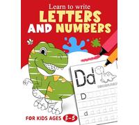 Dinosaur Tracing Letters and Numbers for Kids Ages 3-5: Preschool Handwriting Practice | Learn ABC and 123 | Line Tracing, Pen Control, and Kindergarten Readiness Activities