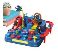 Dinosaur Train Car - Sliding Game Set, Adventure Racing Tracks with Christmas Theme, Toy Track with Fun Gameplay, Racing Track, Sliding Tracks for Kids Boys Girls Birthday Home School Kindergarten