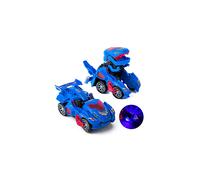 Dinosaur Transforming Car Electric Dinosaur Toys Automatic Transforming Dinosaur Car with Flashing Lights and Sound for 3-7 Years Old Boys Girls