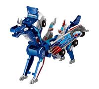 Dinosaur Transforming Car Toy - 2-in-1 Robot Truck Vehicle for Boys & Girls | Convertible Dino Car to Robot Toy | STEM Learning Gift for Kids Ages 3-12 (1PC, 14cm)