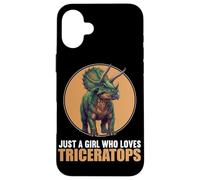 Dinosaur Triceratops Case for iPhone 16 Plus