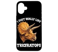 Dinosaur Triceratops Case for iPhone 16 Plus