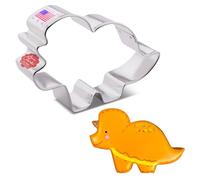 Dinosaur Triceratops Cookie Cutter, 4.2" Made in The USA by Ann Clark