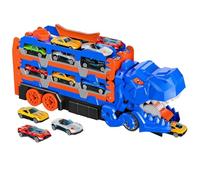 Dinosaur Truck 63in Foldable Portable Dinosaur Race Track with 12Pcs Car Easy Storage Cool Toddler Boy Toys for Age 2+
