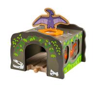 Dinosaur Tunnel Wooden Railway Train Track Accessory compatible Brio + others