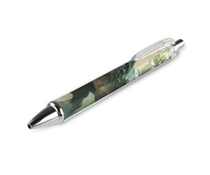 Dinosaur Tyrannosaurus in Jungle Retractable Ballpoint Pen Smooth Writing Black Ink 0.5mm for Office