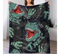 Dinosaur - Tyrannosaurus Rex Animal Custom 3D Printed Flannel Blanket,Couch Sofa Bed Super Soft Plush Fleece Throw Warm Decorative Blankets for Men Women Kids 60x80inch(150x200cm)