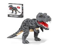 Dinosaur Tyrannosaurus Rex Mini Building Blocks Set, Velociraptor Model Decor Micro Bricks Kit, Dino Ward Animals Model Toys, Ideas Gifts Birthday for Adults Teens & Decor（6183）