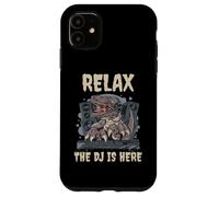 Dinosaur Tyrannosaurus T-Rex Relax The DJ Is Here Case for iPhone 11