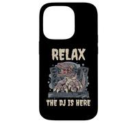 Dinosaur Tyrannosaurus T-Rex Relax The DJ Is Here Case for iPhone 14 Pro